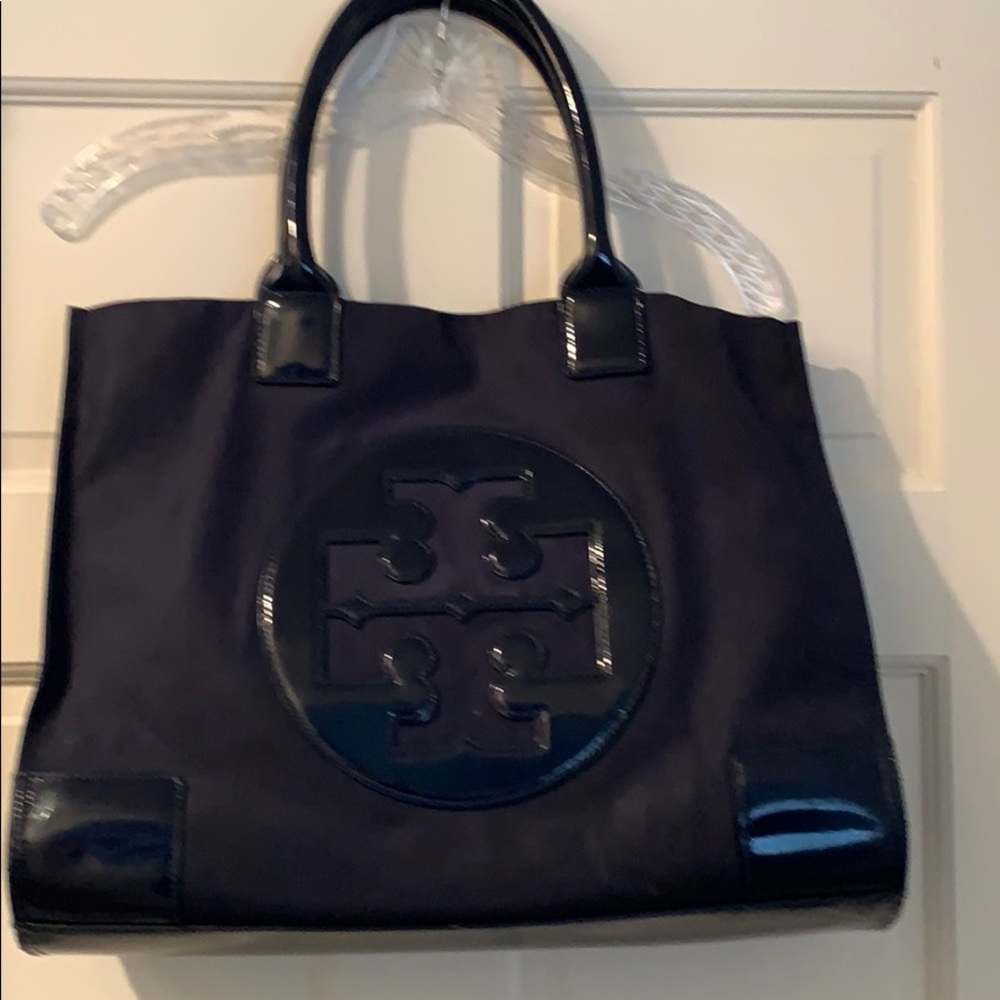 Tory Burch Navy Large Ella Tote
